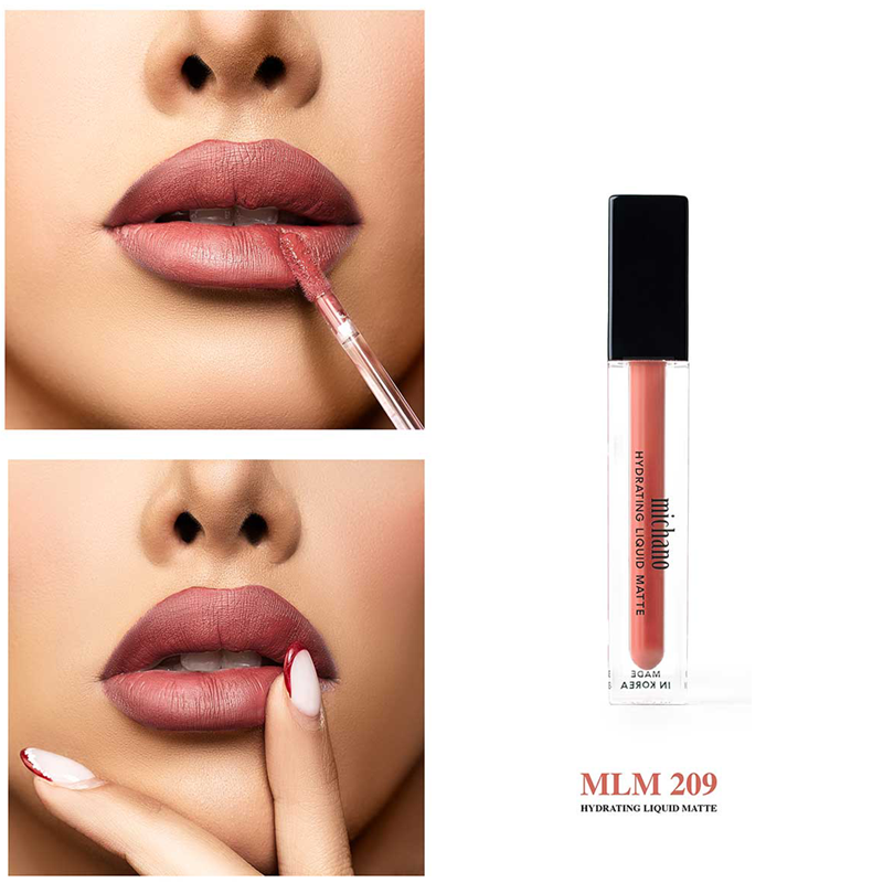 رژ لب مایع و لیپ گلاس میچانو شماره 209 (MICHANO HYDRATING LIPGLOSS)