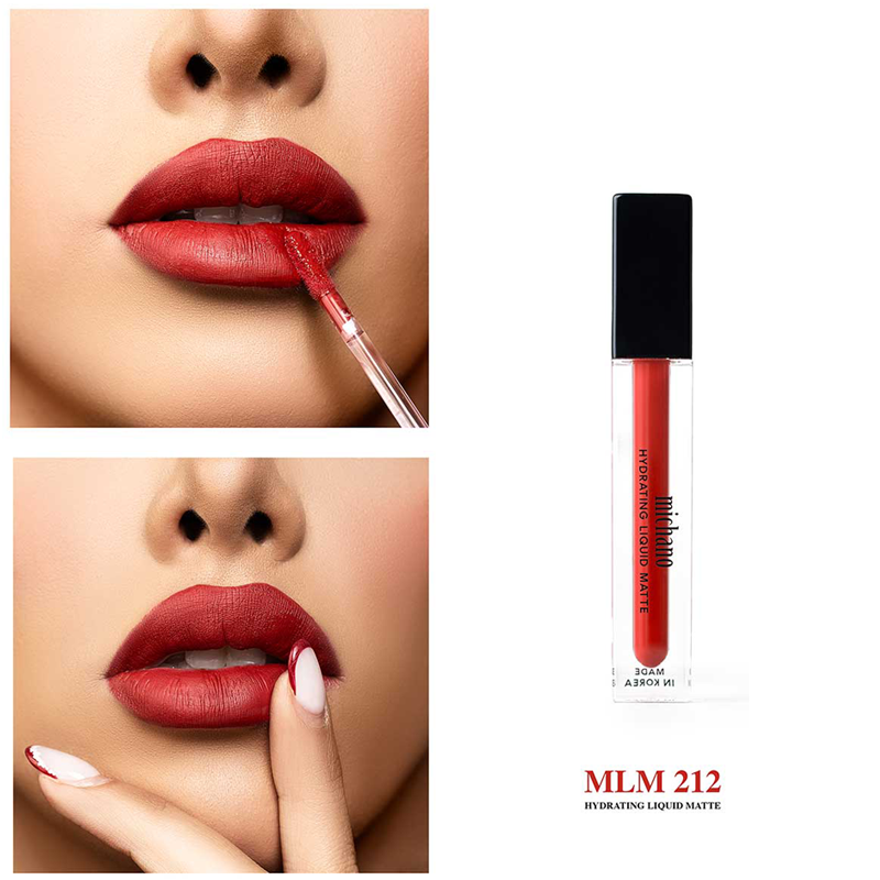 رژ لب مایع و لیپ گلاس میچانو شماره 212 (MICHANO HYDRATING LIPGLOSS)
