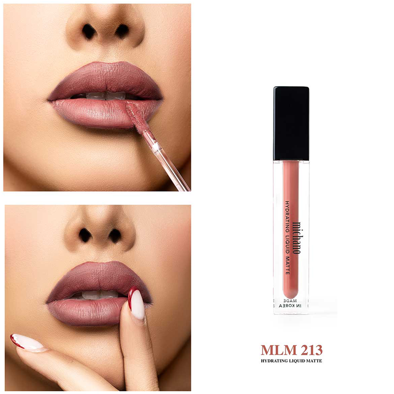 رژ لب مایع و لیپ گلاس میچانو شماره 213 (MICHANO HYDRATING LIPGLOSS)