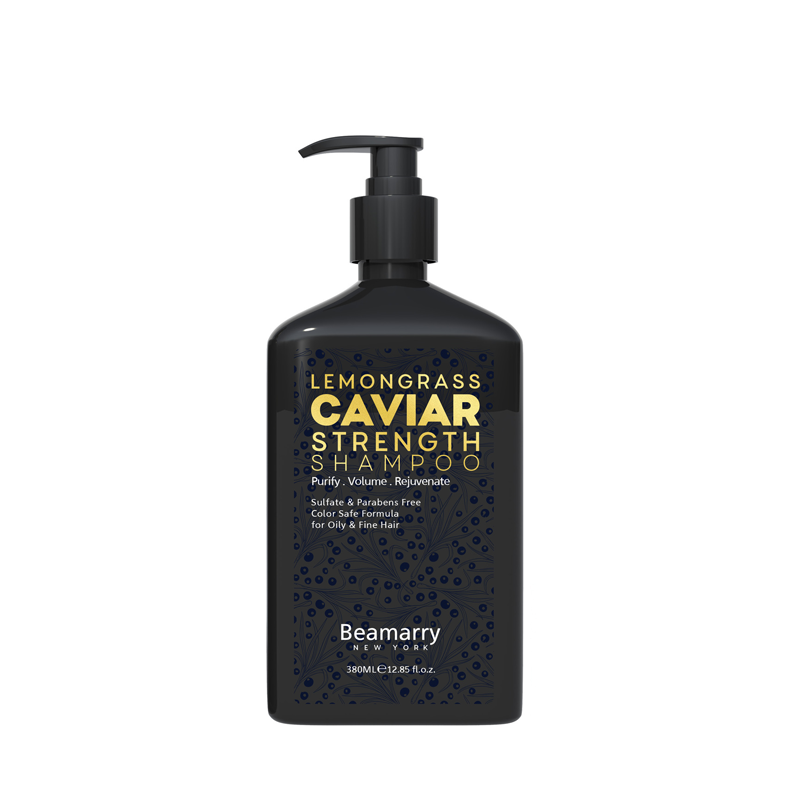 شامپو خاویار و لیموی بیمری مناسب موی چرب (BEAMARRY-LEMONGRASS-CAVIAR-HAIR-SHAMPOO)