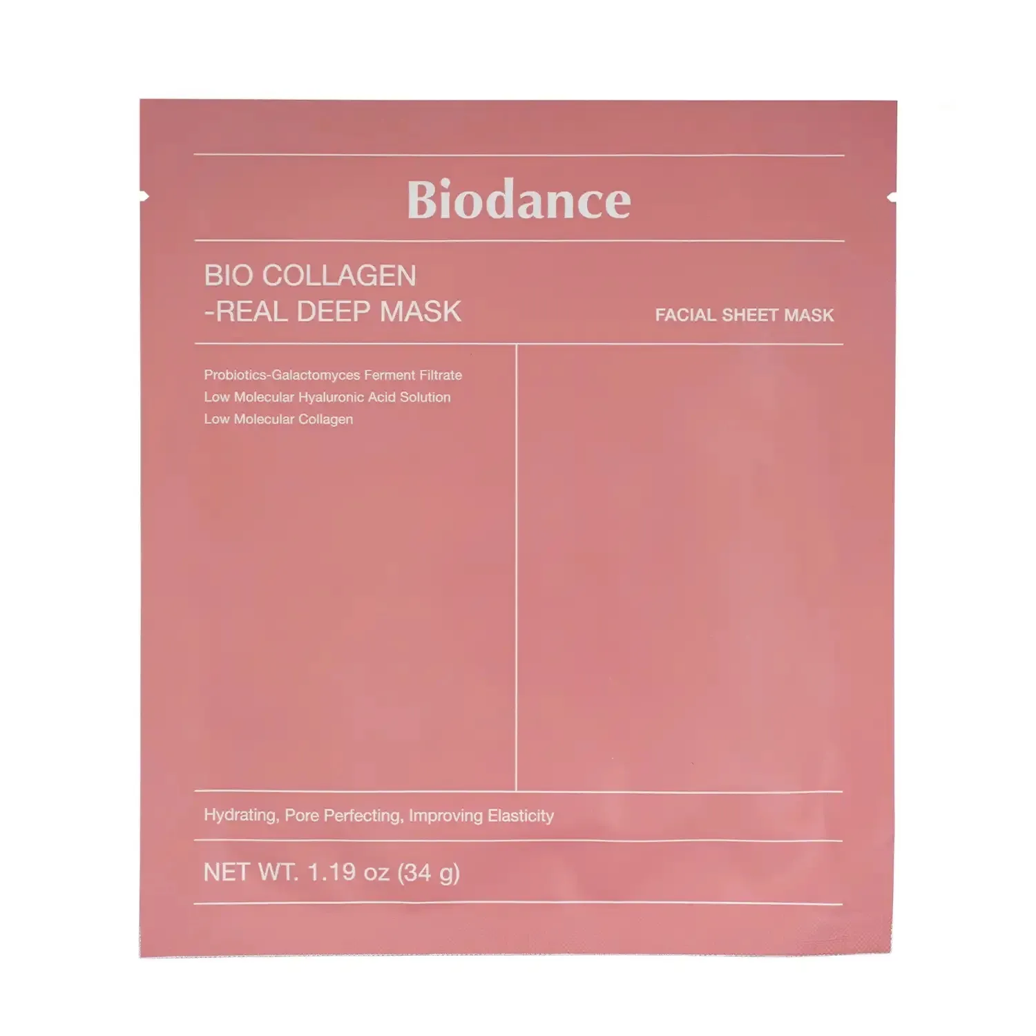 ماسک ورقه ای اورجینال بایودنس مدل بیو کلاژن BIODANCE Bio-Collagen Real Deep Mask