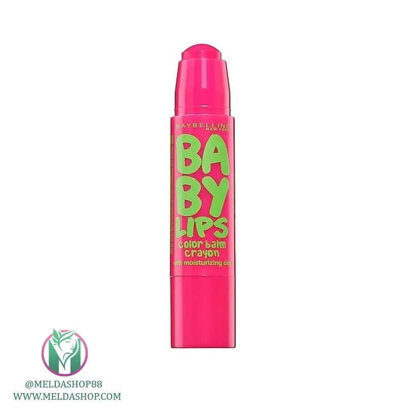 بالم لب براق MAYBELLYNE مدل BABY LIPS COLOR BALM CRAYON