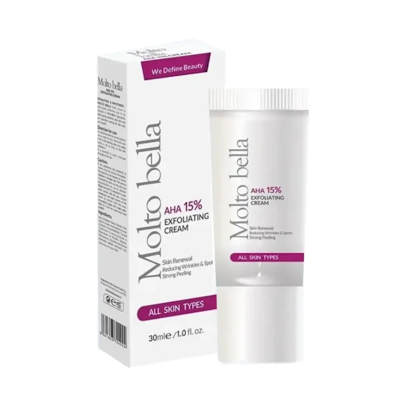کرم لایه بردار مولتوبلا حاوی AHA با حجم 30 میل Molto Bella AHA 15% Cream