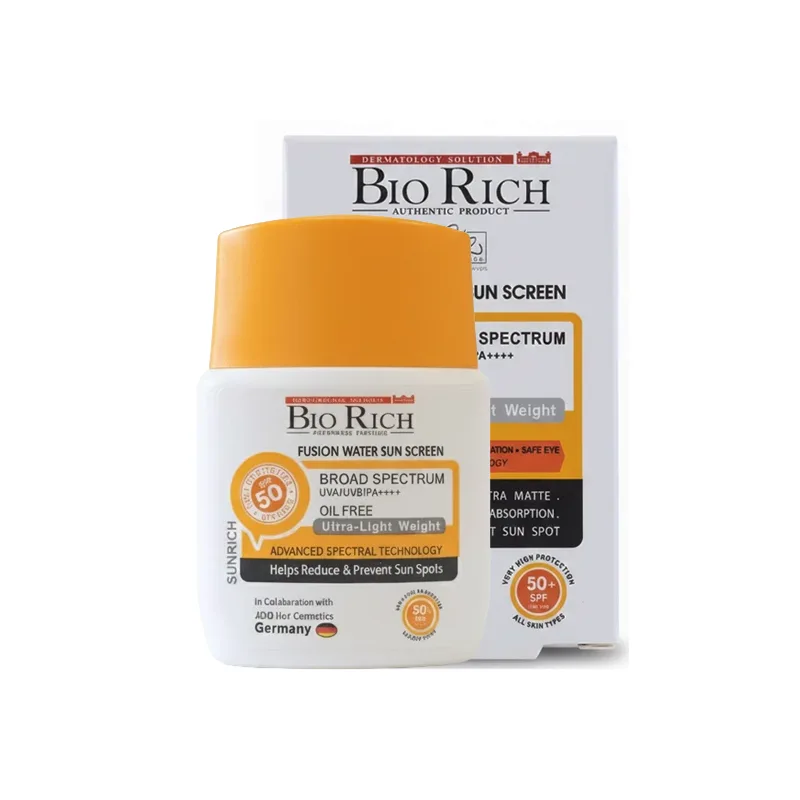  ضد آفتاب فیوژن واتر بی رنگ بایوریچ SPF50 حجم 50 میل