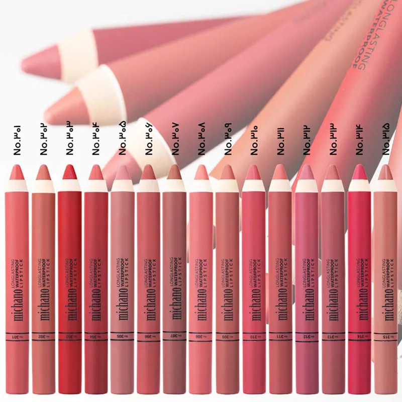 رژلب مدادی ضدآب میچانو MICHANO Long Lasting Waterproof Lipstick