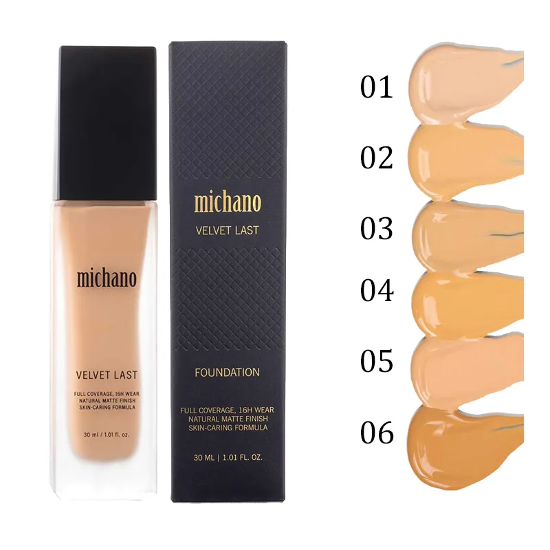 کرم پودر میچانو مدل MICHANO VELVET LAST FOUNDATION